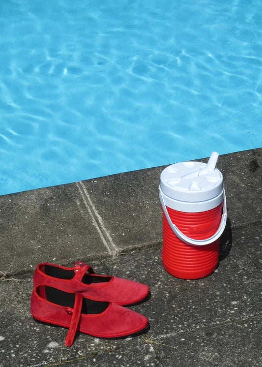 Mary Jane Flats Rosso