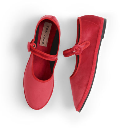 Mary Jane Flats Rosso