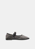 Mary Jane Flats Ziggy Grigio