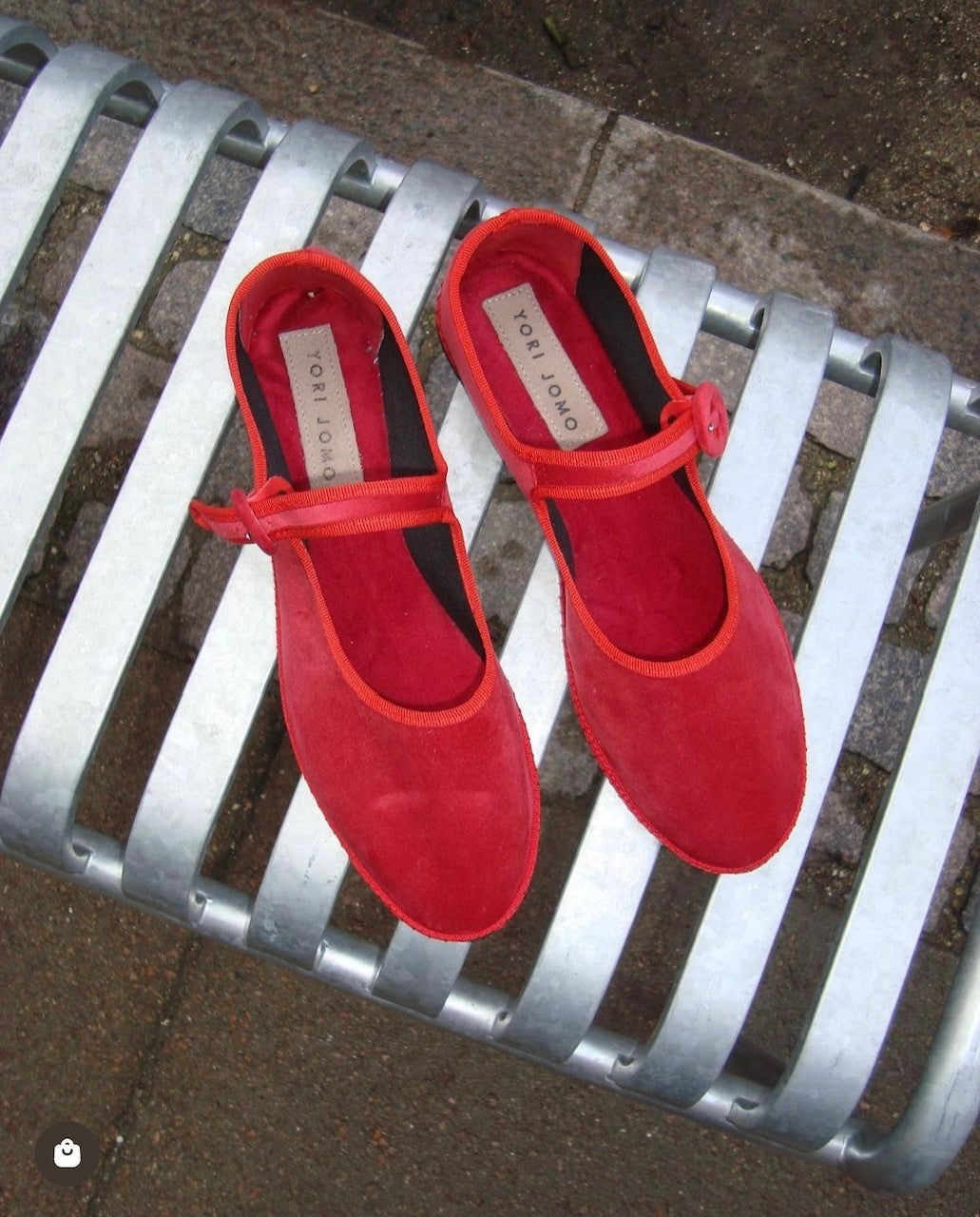 Mary Jane Flats Rosso